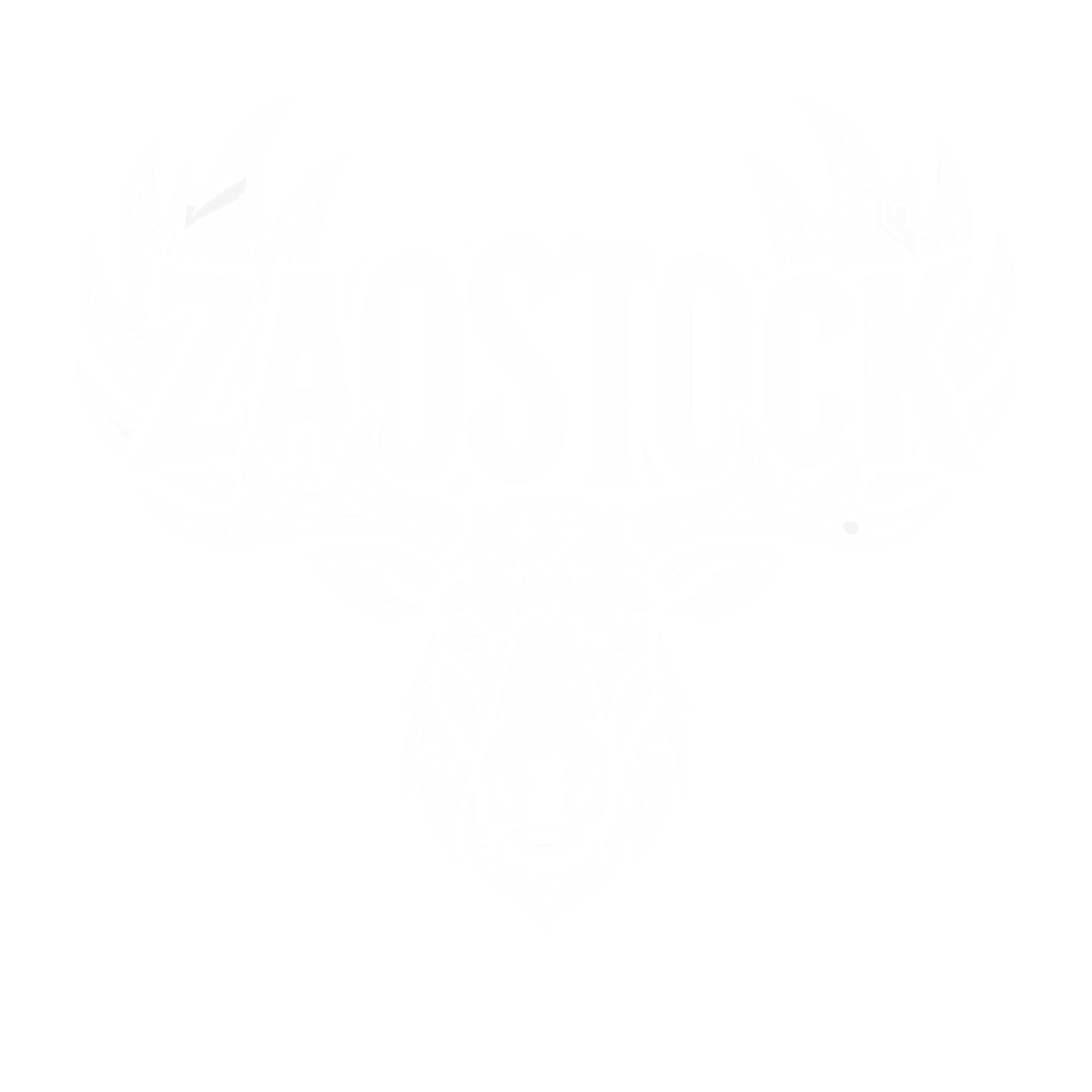ZAOstock logo: the word ZAOSTOCK set in the antlers of a moose head.