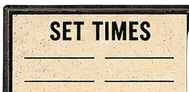 Set times
