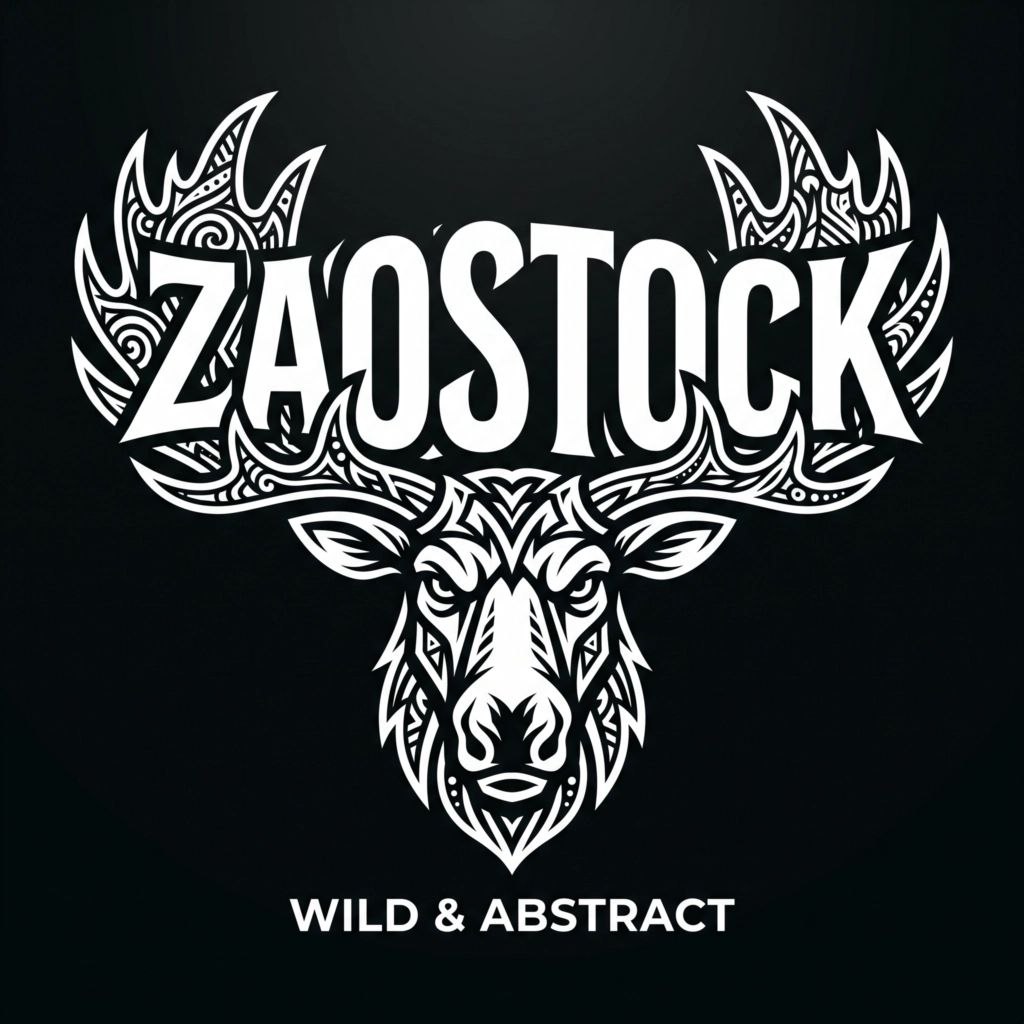 The moose, wild and abstract